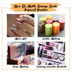 Matte Orange Oxide Pigment Powder Uses