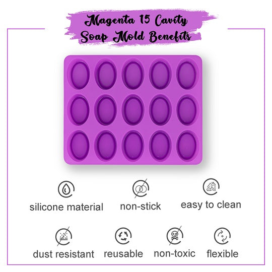 Oval Shape Silicone Mold ( 15 Cavity ) benefits