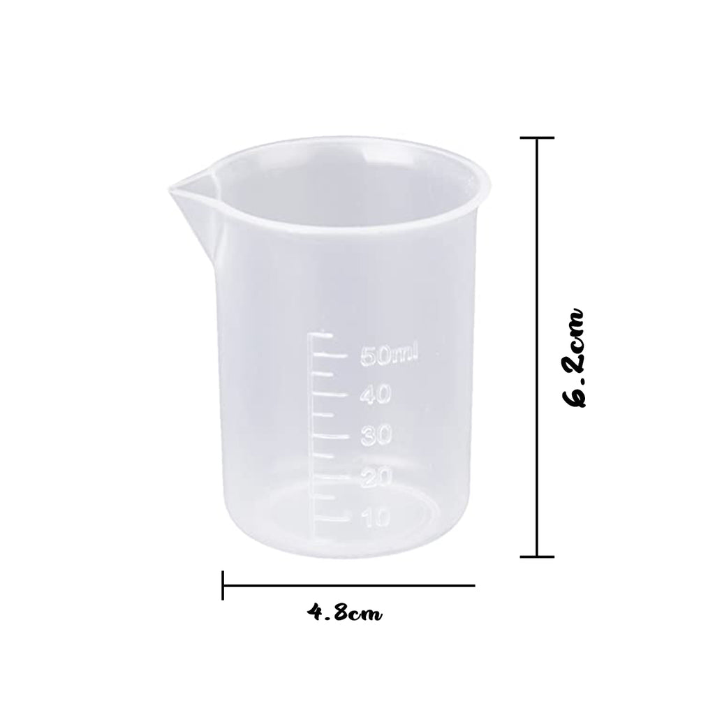 Plastic Beaker 50 ML Dimension