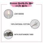 Pre Waxed Candle Wicks - 5 Inch Benefits
