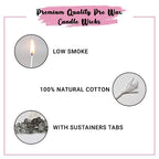 Pre Waxed Candle Wicks - 7 Inch Benefits