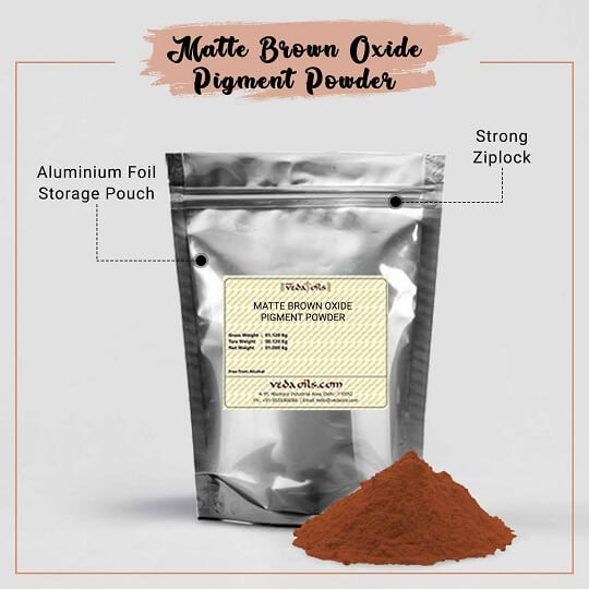Pure Matte Brown Oxide Pigment Powder
