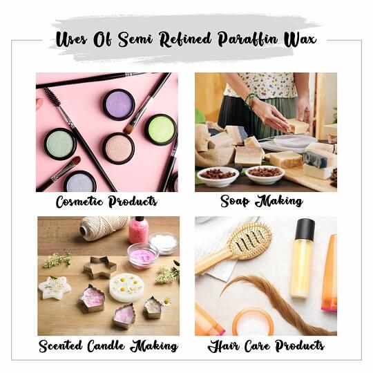 White Semi Refined Paraffin Wax Uses