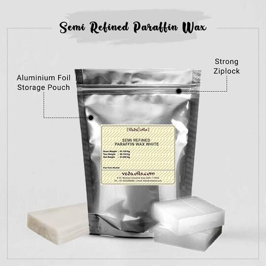 Semi Refined Paraffin Wax - White packet