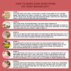 Steps to make red wine soap 