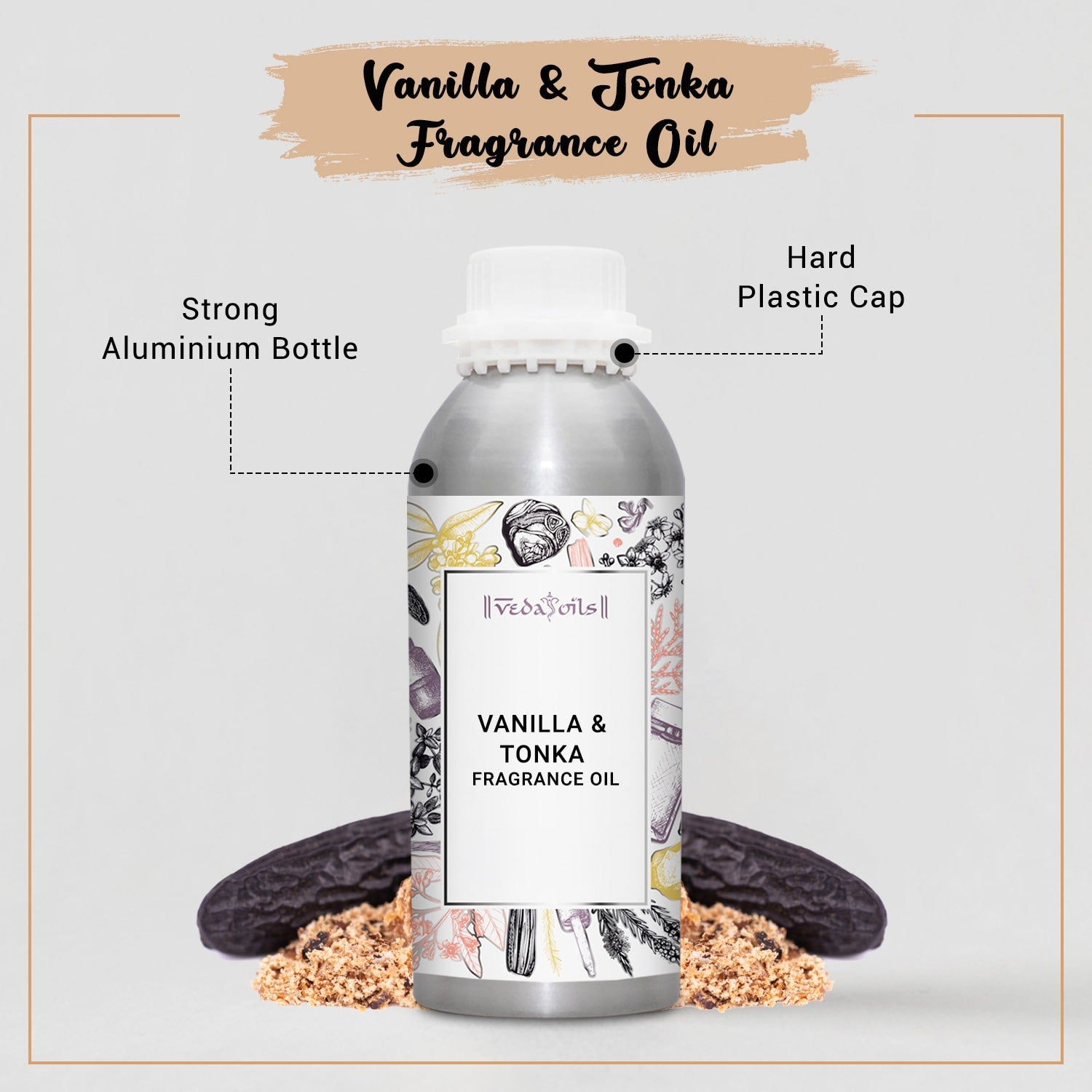 VedaOil's Vanilla Tonka Fragrance Oil