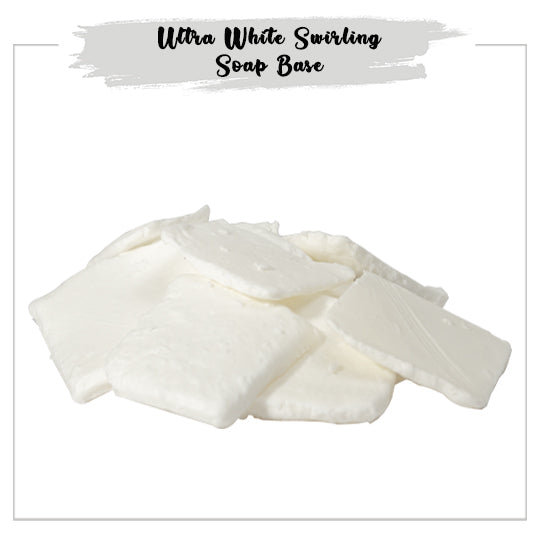 Ultra white swirling soap base
