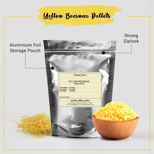 Yellow Beeswax Pellets Package