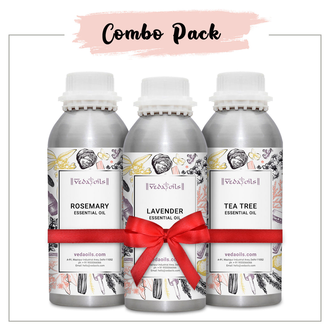 Lavender Oil | Tea Tree Oil | Rosemary Oil - Combo Pack