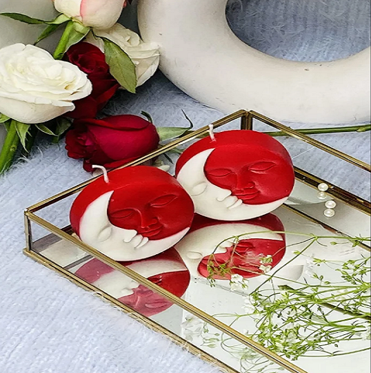 Sun Moon Candle Silicone Mold