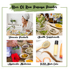 uses of raw papaya powder